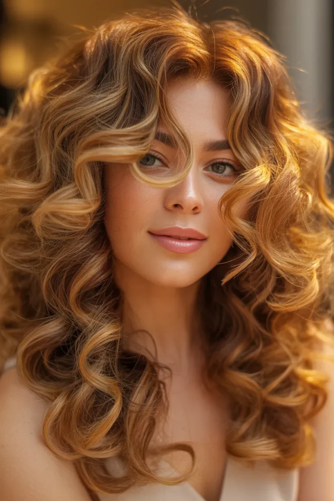 Amber Blonde Curls