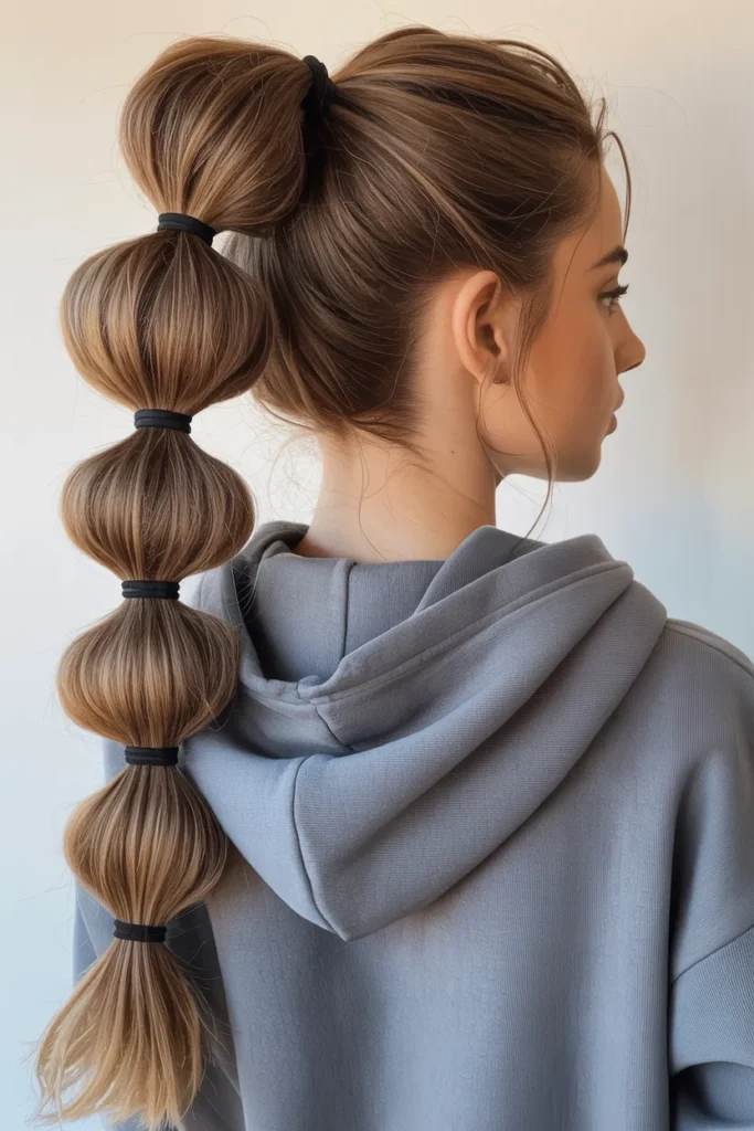 Bubble Braid Ponytail