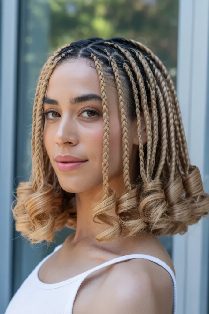 Curled End Plaits