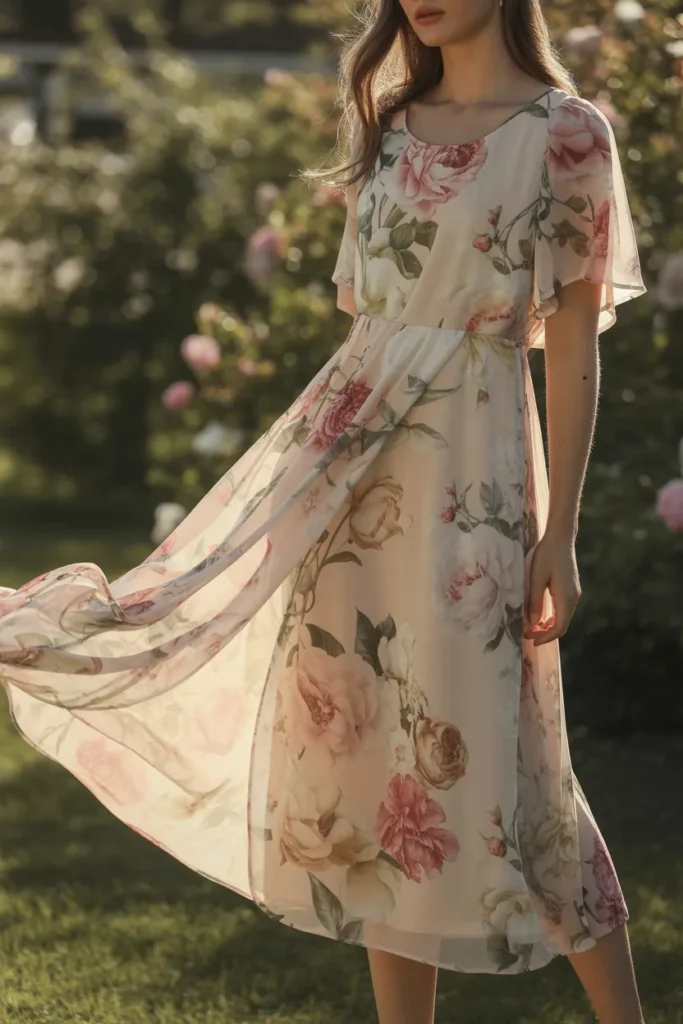 Floral Chiffon Flow