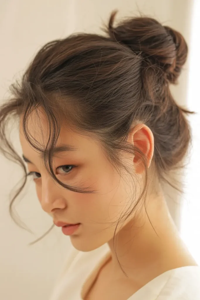 K-Style Messy Bun