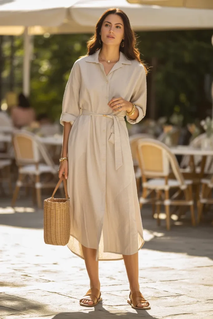 Linen Shirt Dress