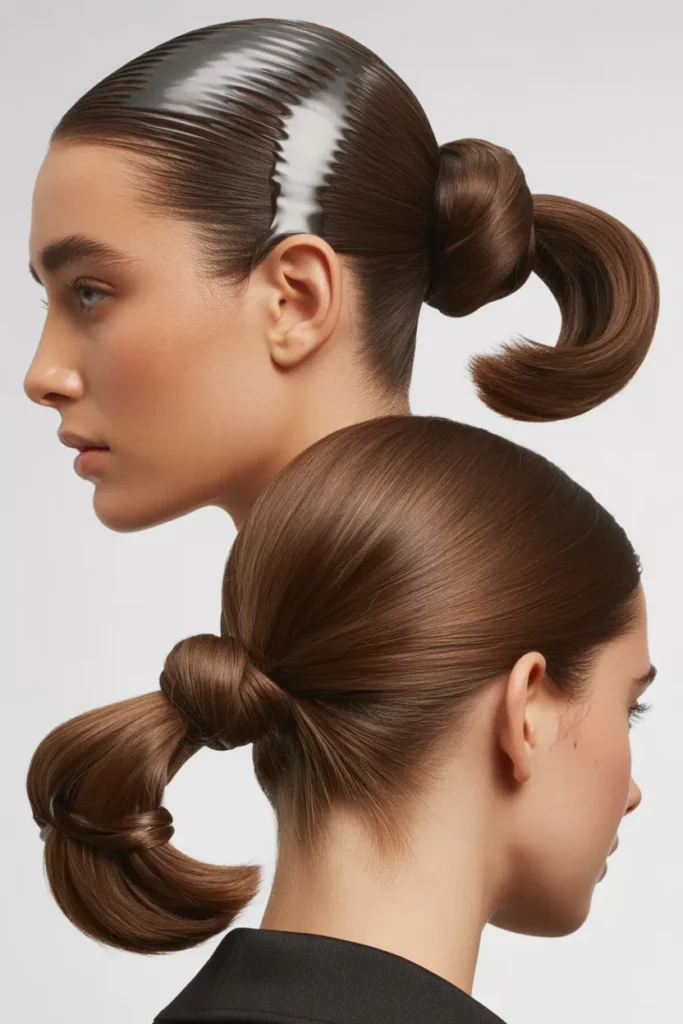 Low Sleek Knot Pony