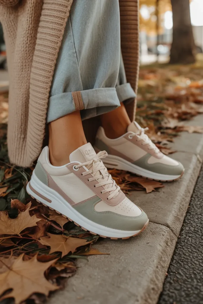 Neutral Retro Sneakers