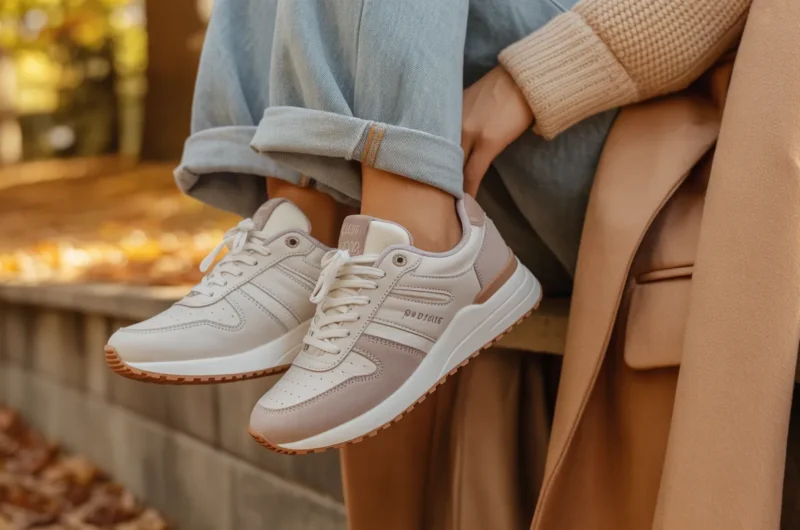 Neutral Retro Sneakers