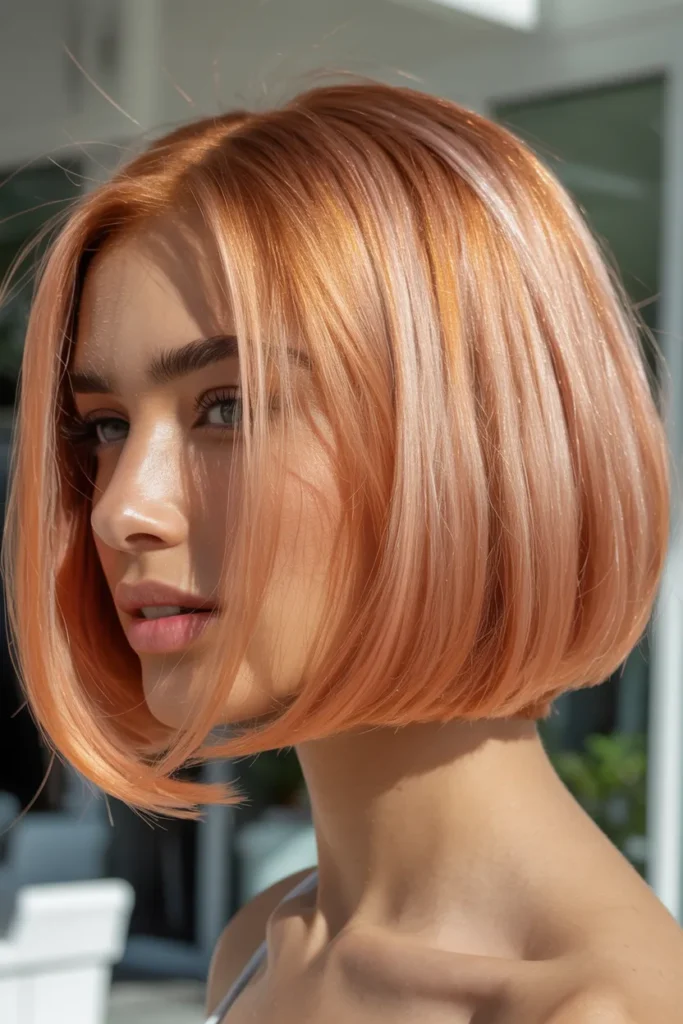 Peach Copper Bob