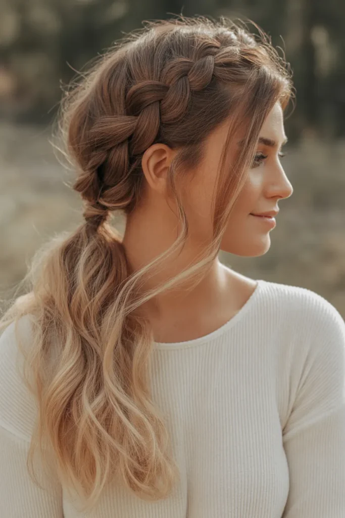 Side Braid Pony