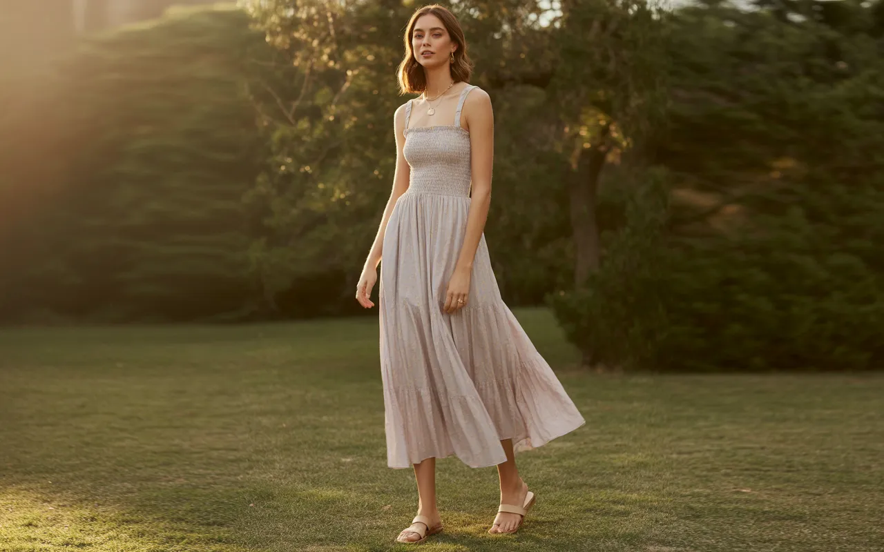 Smocked Bodice Maxi