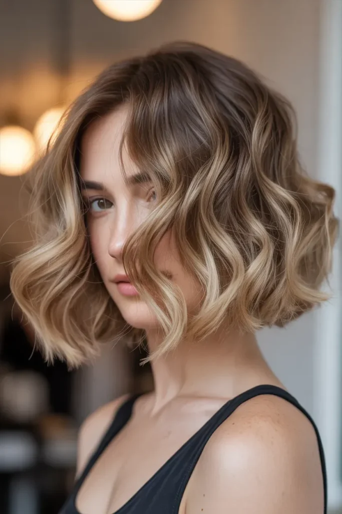 Tousled Wavy Bob