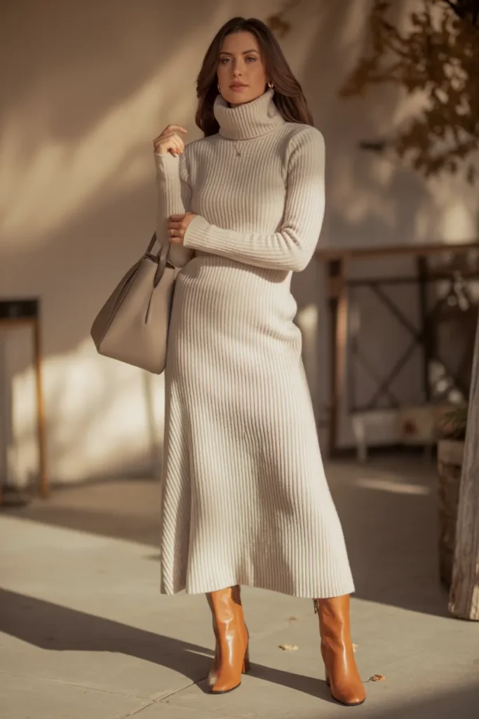 Turtleneck Midi Layers