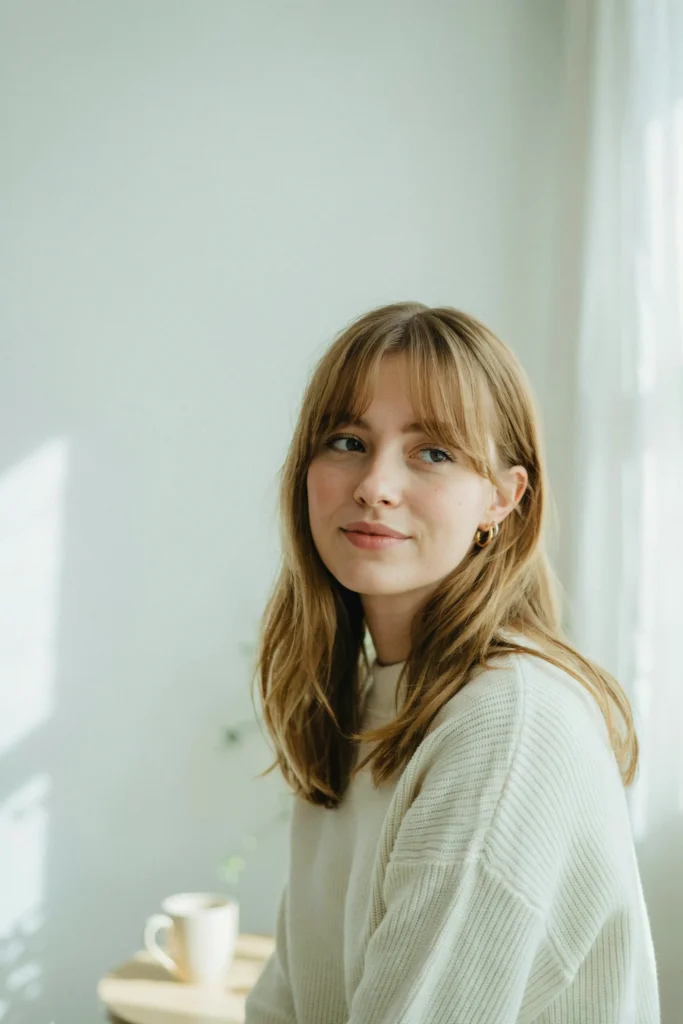 Airy Curtain Bangs