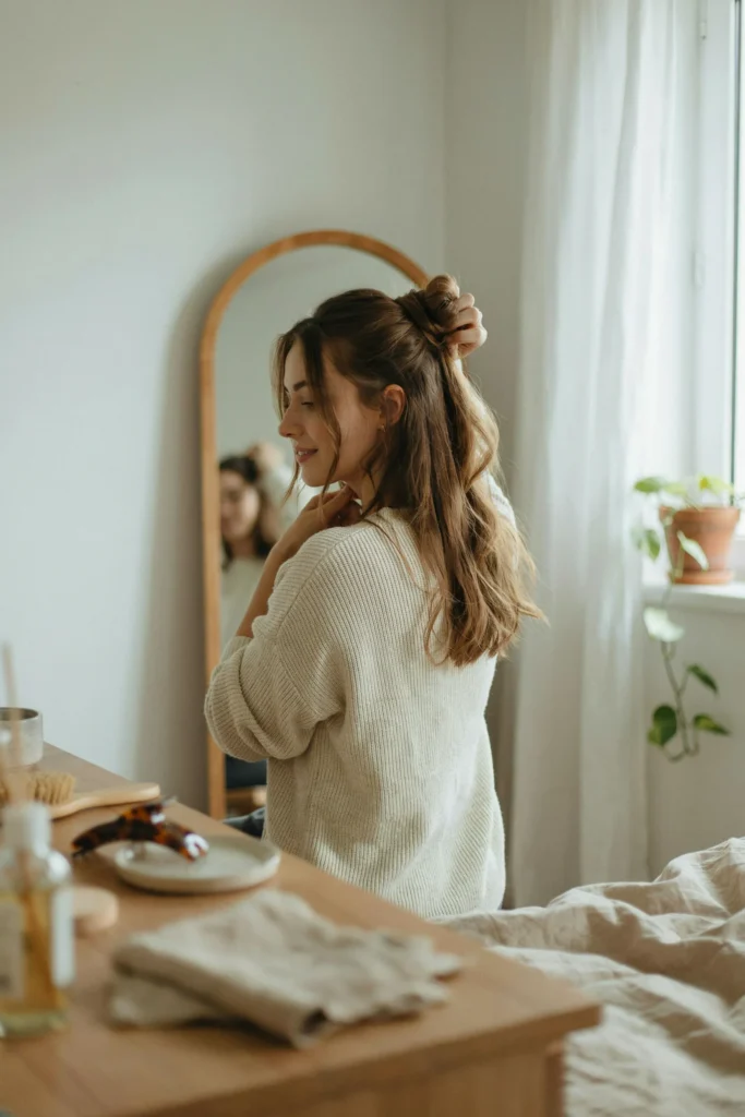 Airy Half Bun