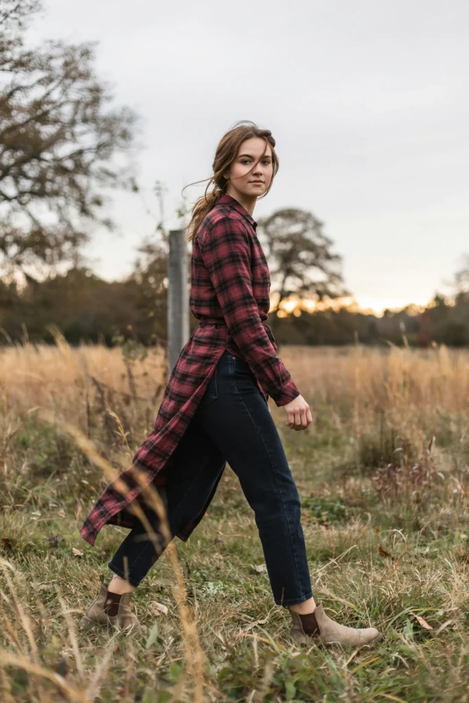Asymmetrical Flannel Wrap