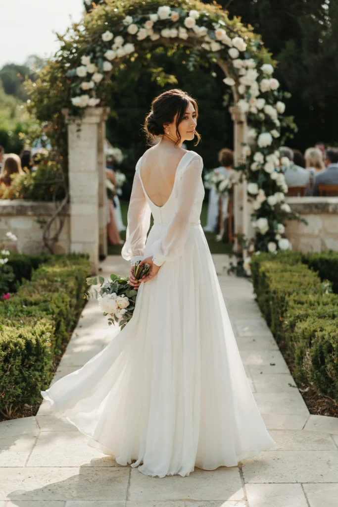 Backless Chiffon Flow