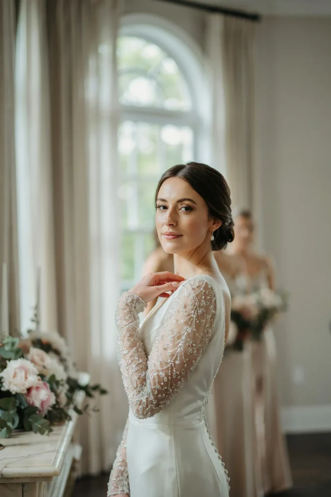 Beaded Sheer Sleeves