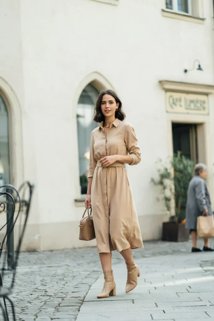 Belted Shirt Dress