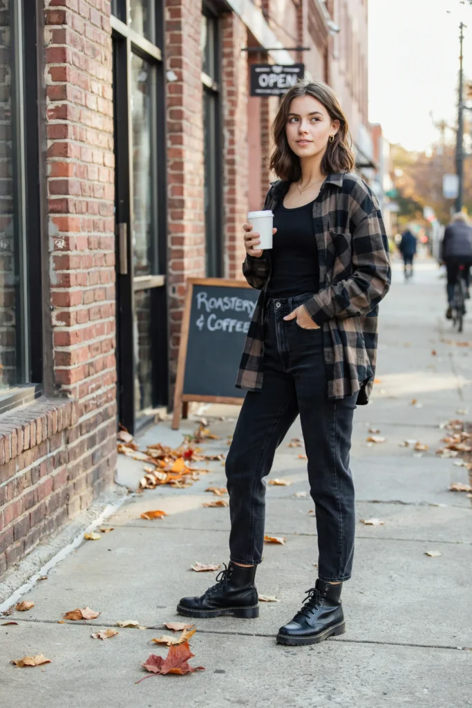 Black Oversized Plaid