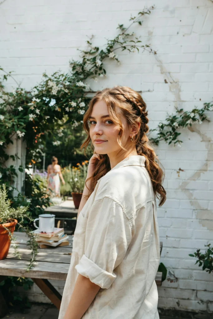 Boho Half Braids