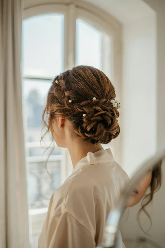 Braided Crown Updo