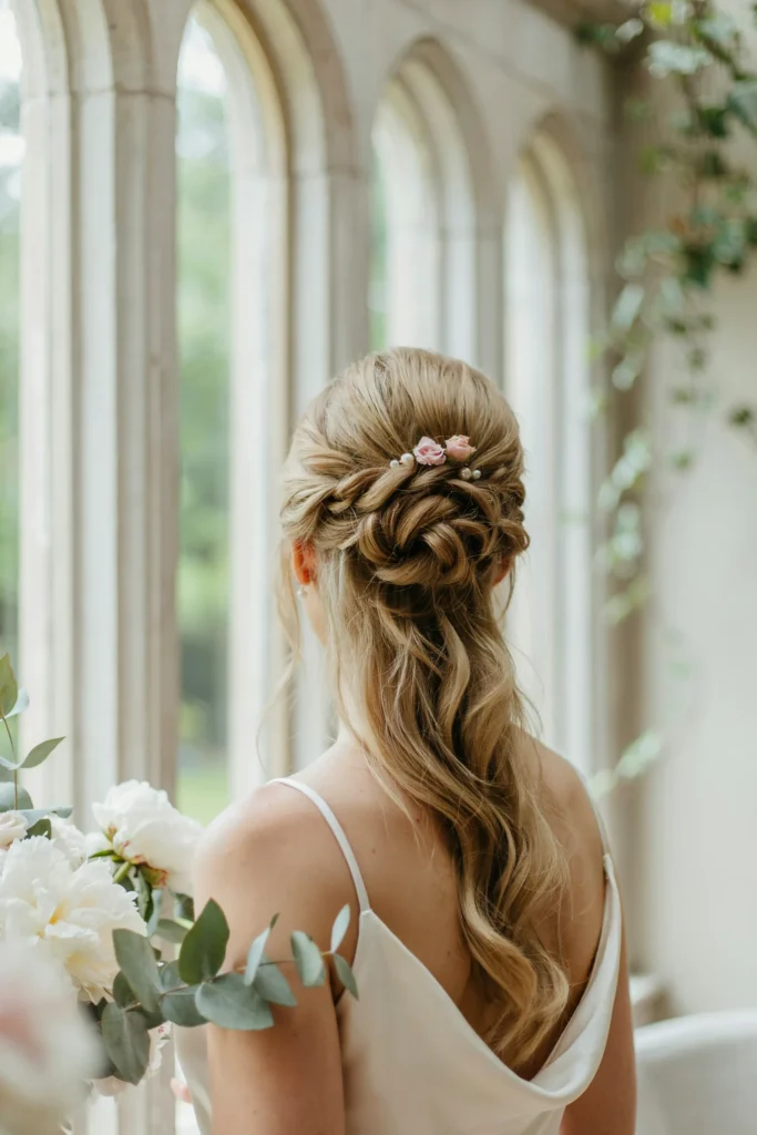 Braided Half Bun