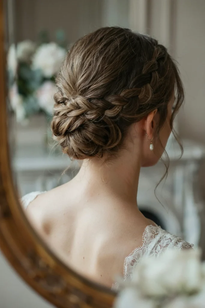 Braided Low Chignon