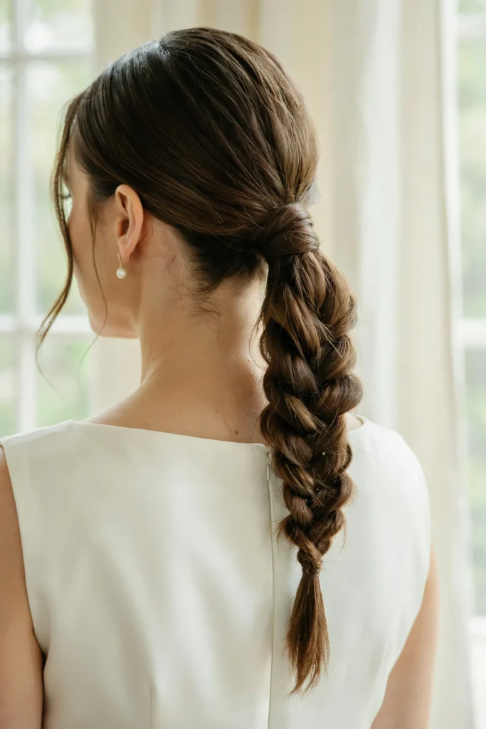 Braided Low Ponytail