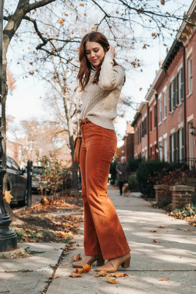 Corduroy Flare Pants