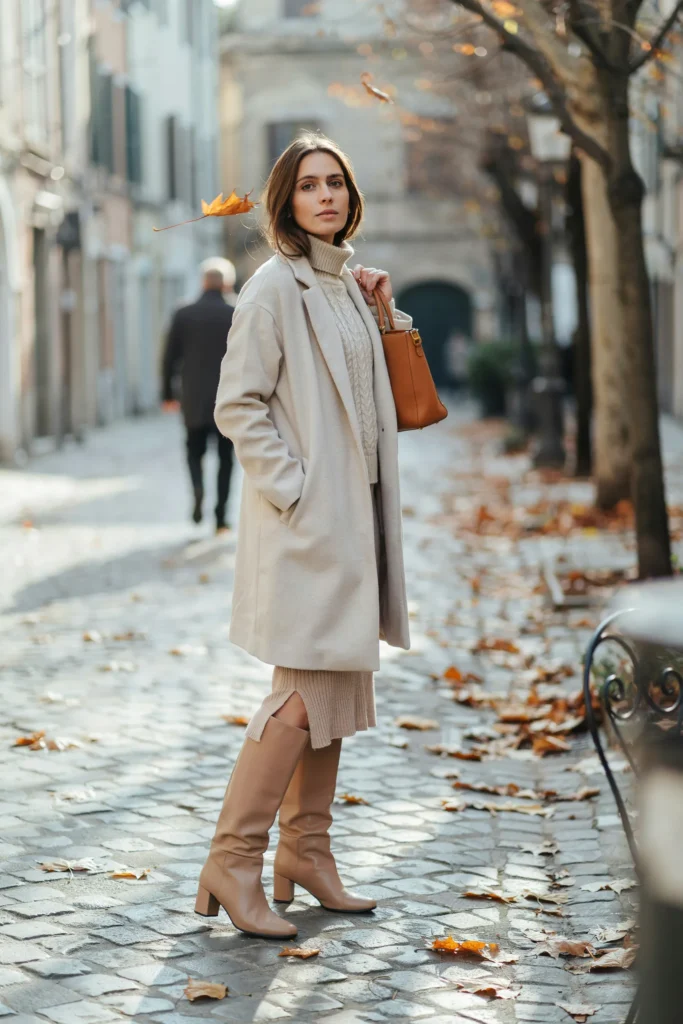 Cream Knit Layers