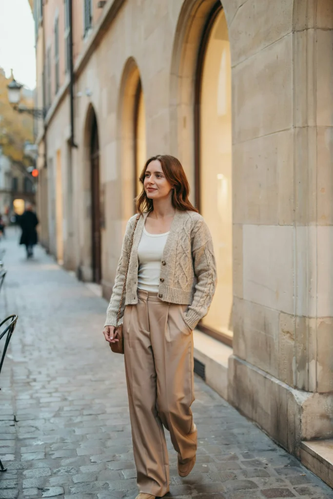 Cropped Cardigan Layers