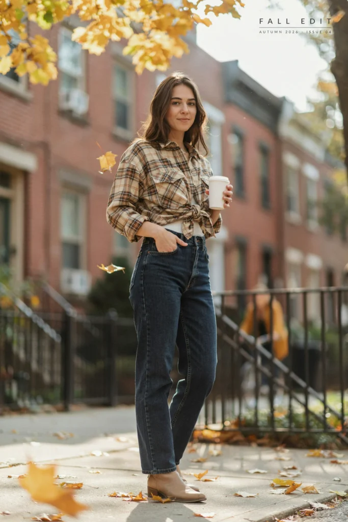 Cropped Flannel Tie