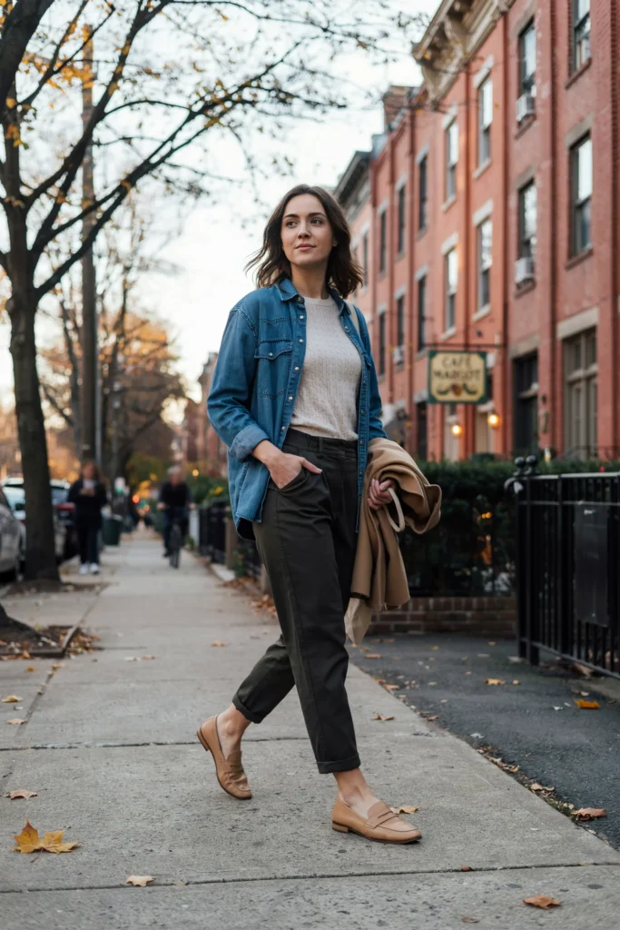 Denim Shirt Layers