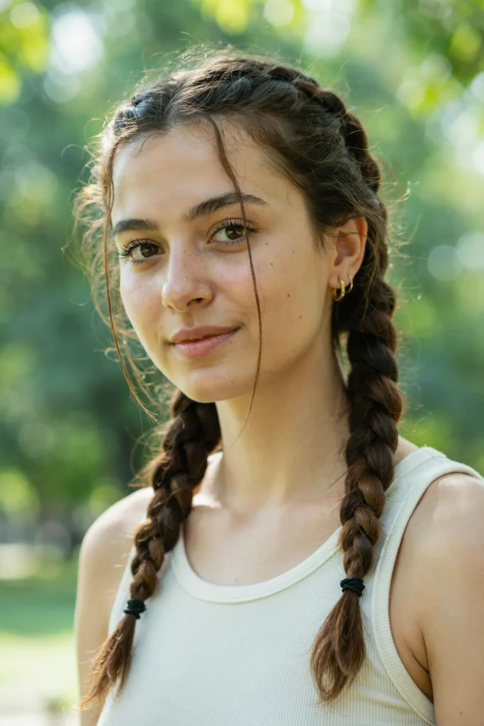 Double Pigtail Braids
