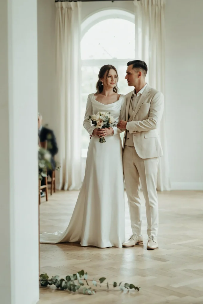 Elegant Ivory Matching Gown