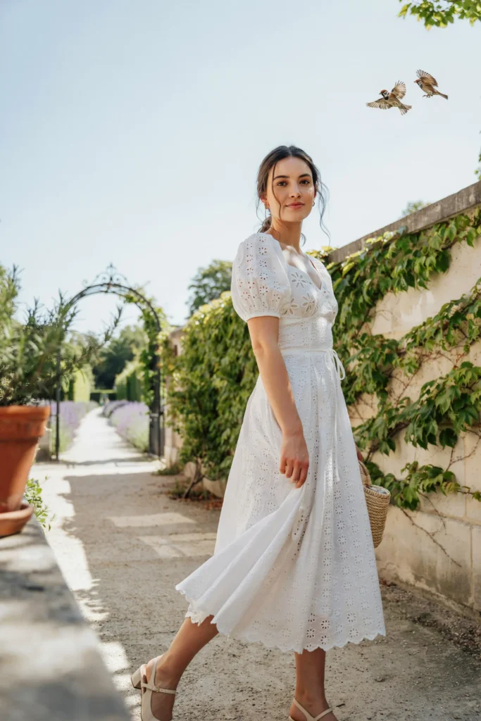 Eyelet Cotton Dress