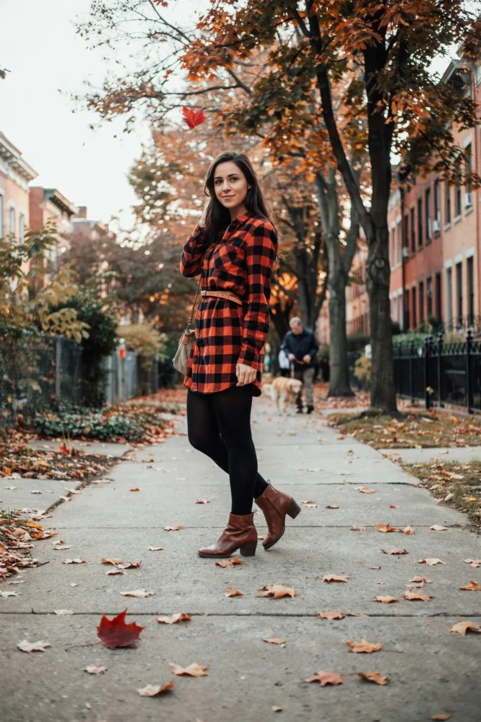 Flannel Shirt Dress