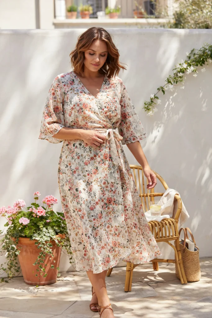 Floral Wrap Dress