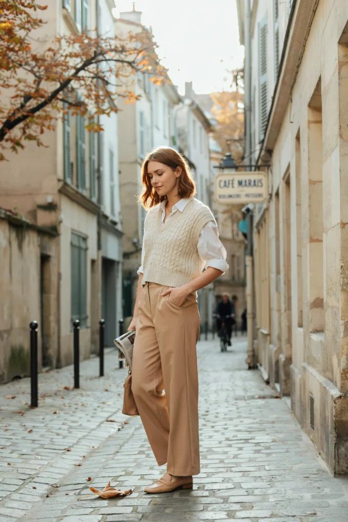 Knit Vest Layering