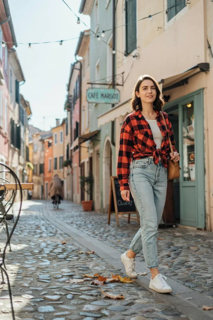 Knotted Waist Flannel