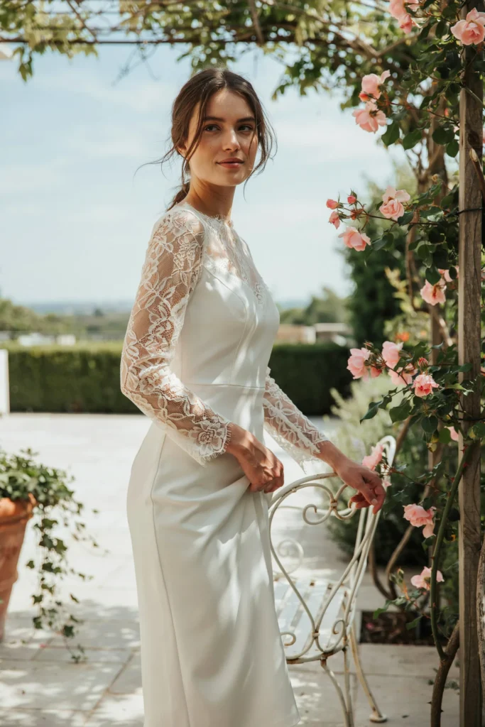 Lace Sleeve Dress
