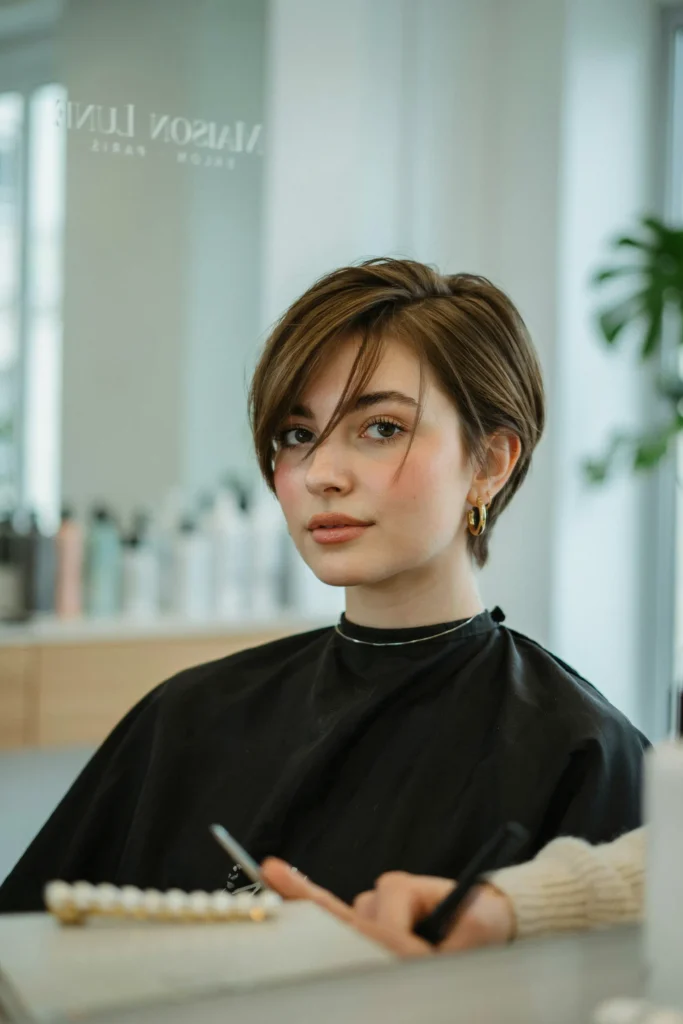 Long Fringe Pixie