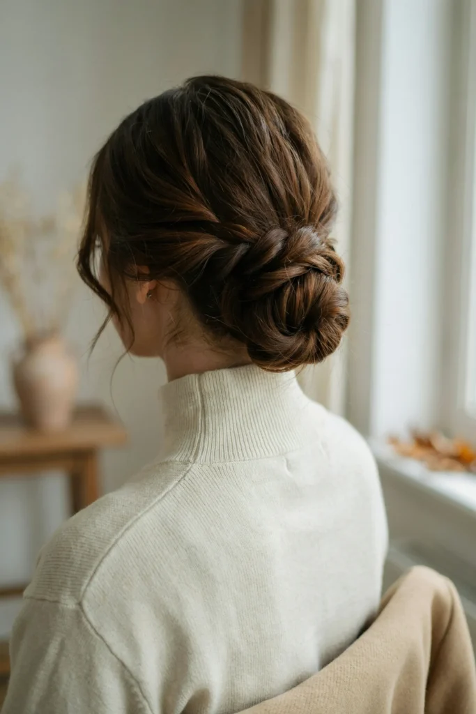 Low Braided Bun