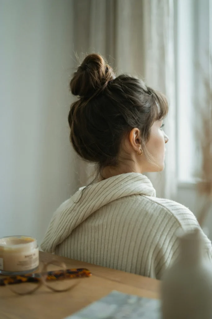 Messy High Bun