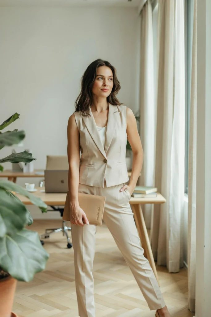 Minimal Vest Suit