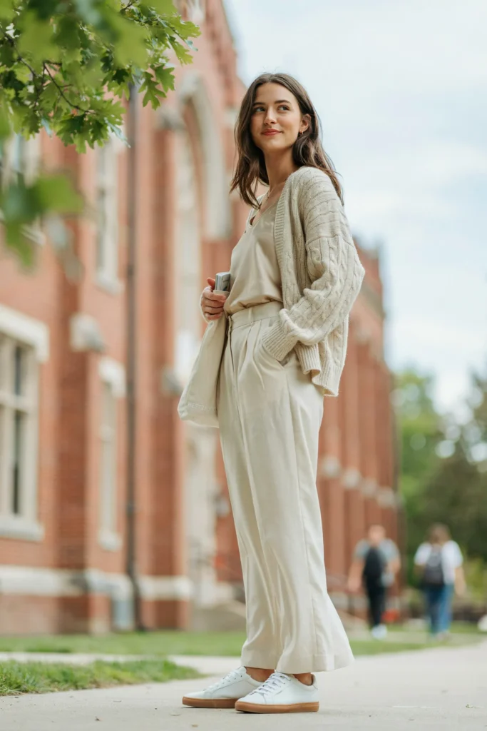 Monochrome Cream Outfit