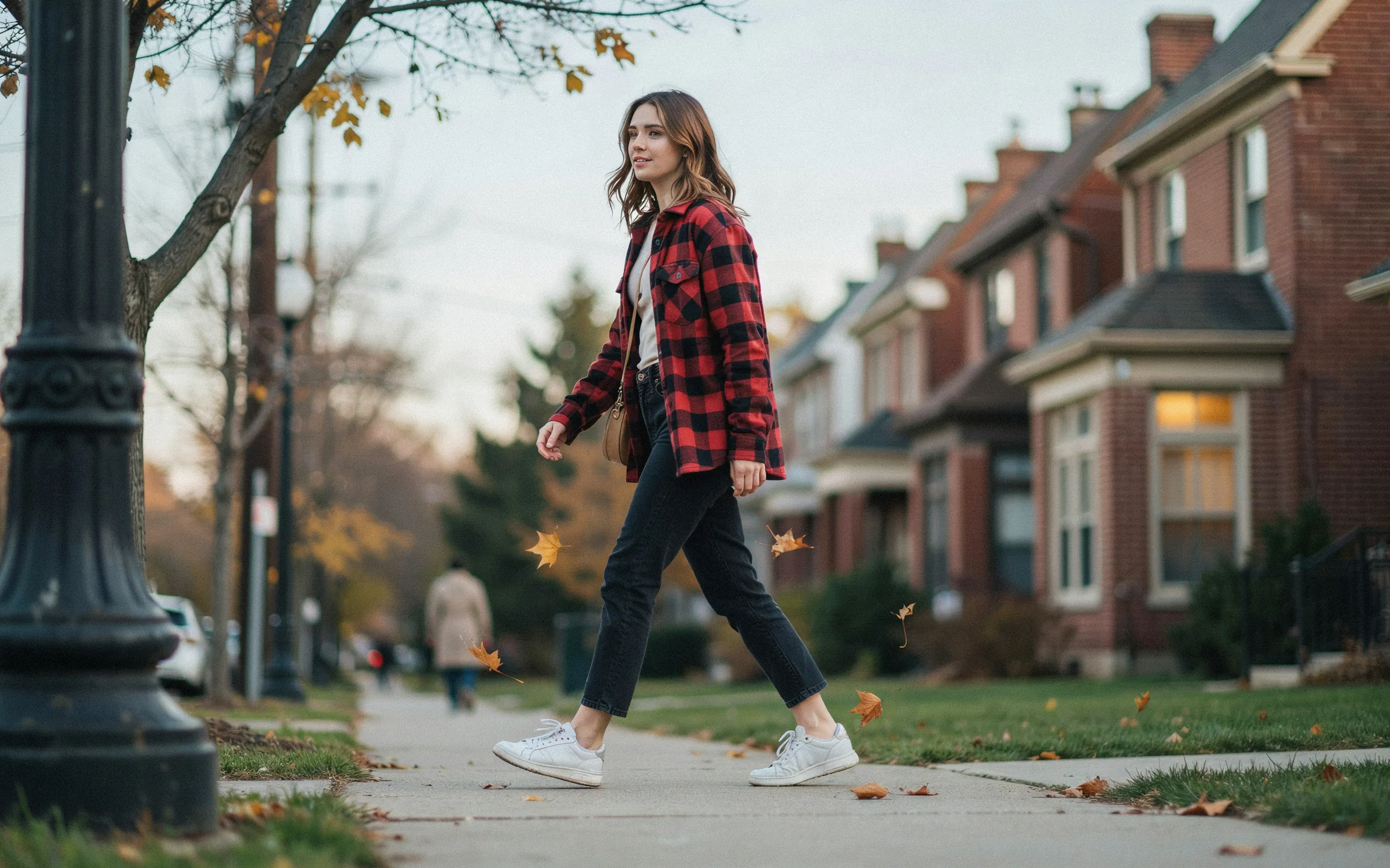 Oversized Plaid Layer