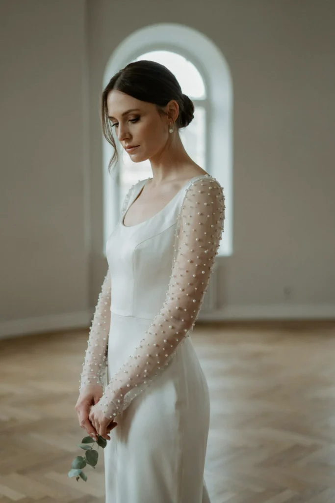 Pearl Detail Sleeves