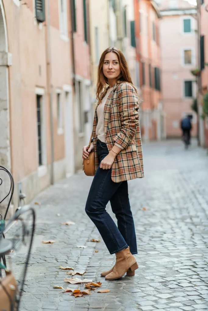 Plaid Blazer Chic