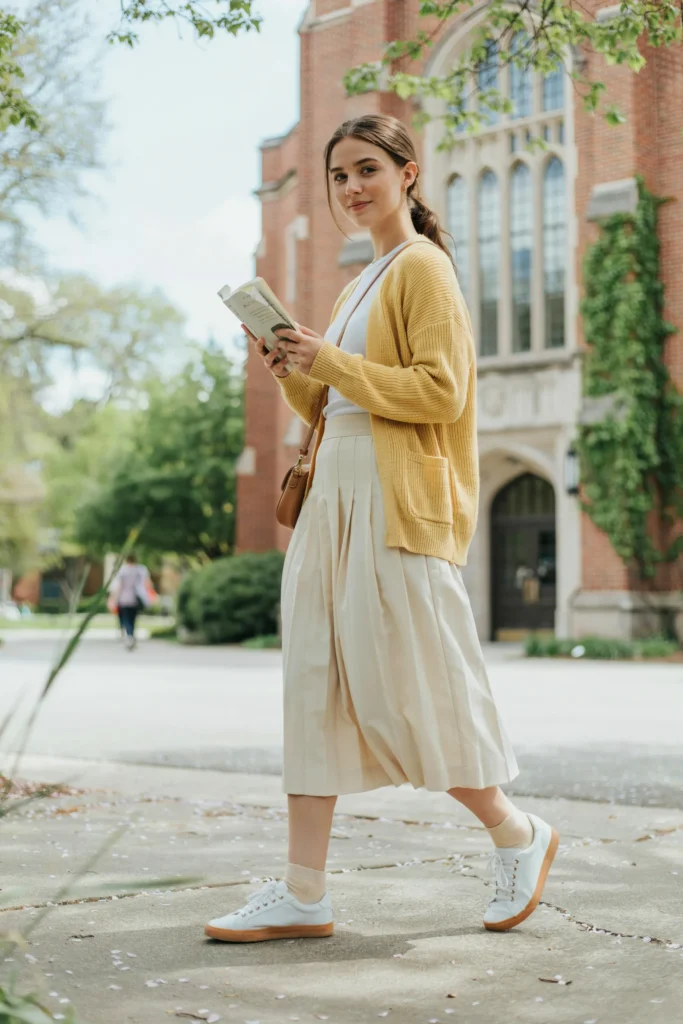 Pleated Skirt Combo