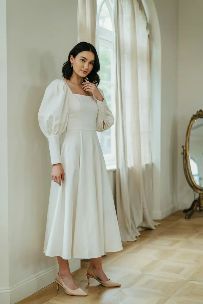 Puff Sleeve Dress