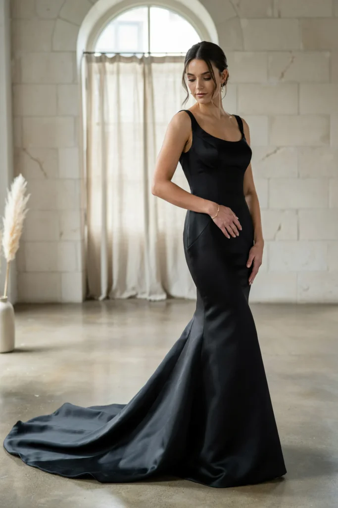 Satin Mermaid Silhouette